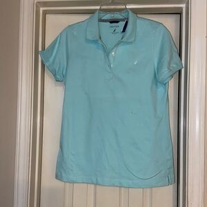 Nautica Sky Blue Cotton Polo